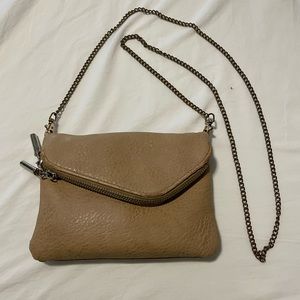 Tan Magnetic Small Crossbody Purse
